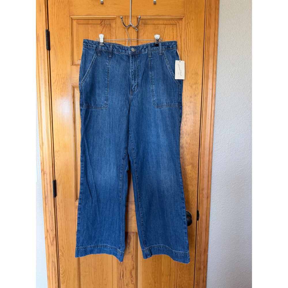 Universal Thread High Rise Wide Leg Jeans Womens 16 Regular Medium Wash NWT - Picture 1 of 6